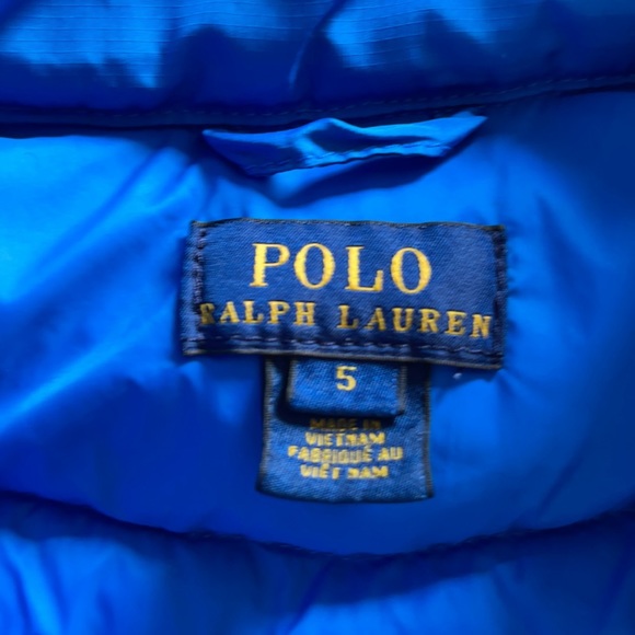 Polo Ralph Lauren Blue down puffer vest Size 5 puffer vest - Picture 4 of 6